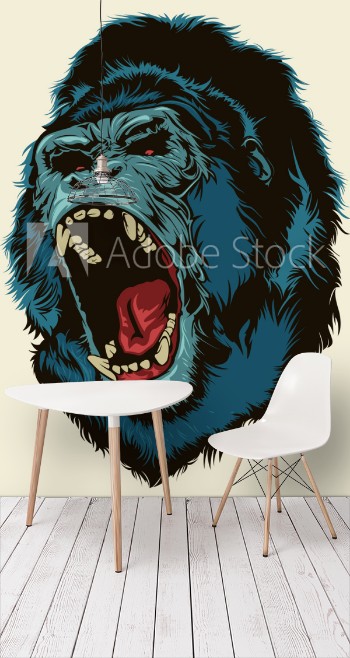 Picture of Angry Gorilla Head